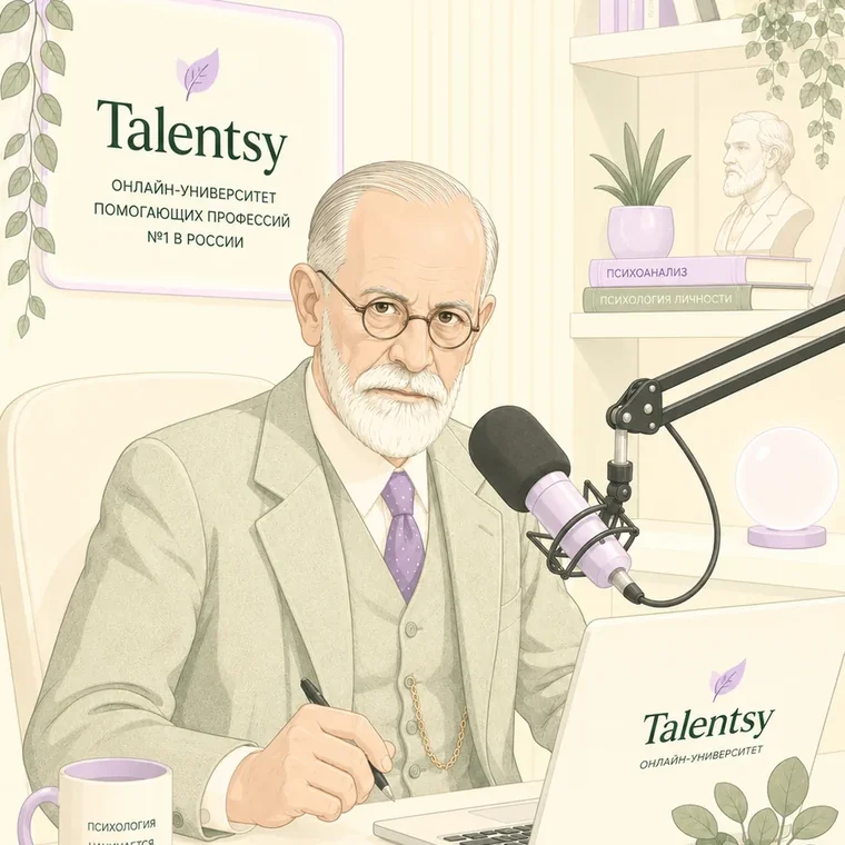 Зигмунд Фрейд в студии Talentsy
