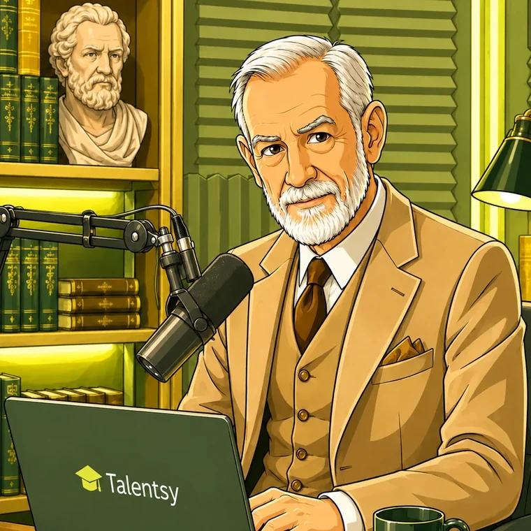 Зигмунд Фрейд в студии Talentsy